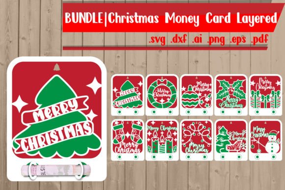 Download Christmas Money Card Layered Bundle - Christmas Collection