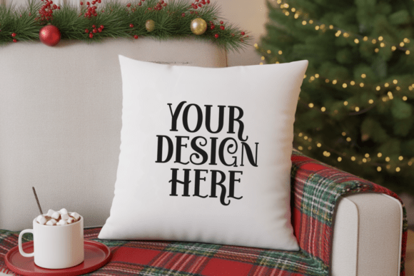 Download Christmas Pillow Mockup - Christmas Collection