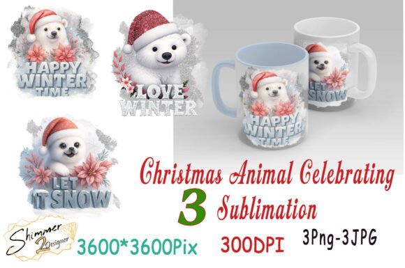 Download Winter Animal Christmas T-Shirt Design - Christmas Collection