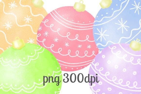 Download Hand Drawn Christmas Tree Balls PNG - Christmas Collection