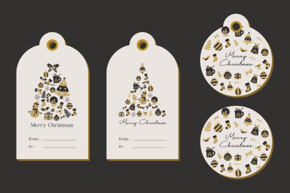 Download Christmas Holiday Gift Tag Cards SVG - Christmas Collection