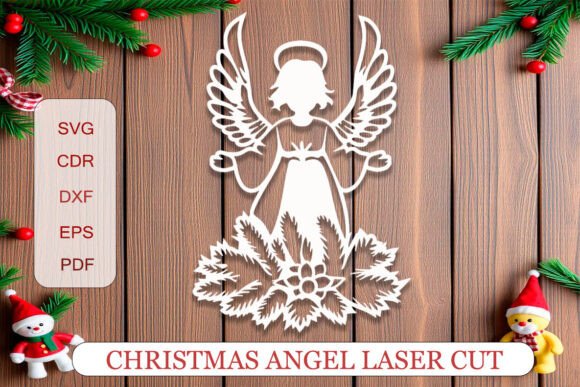 Download Christmas Angel Laser Cut - Christmas Collection
