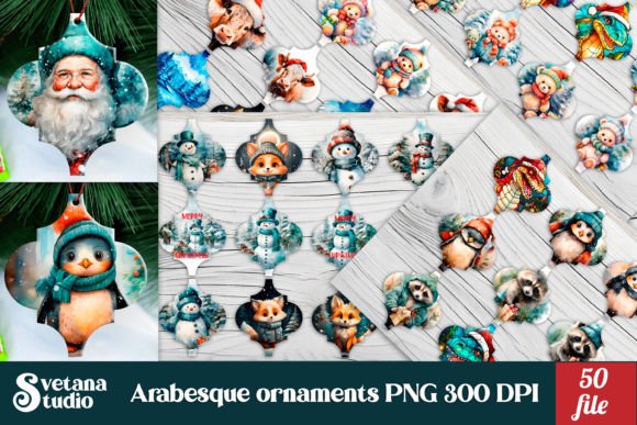 Download Arabesque Christmas Ornaments Bundle - Christmas Collection