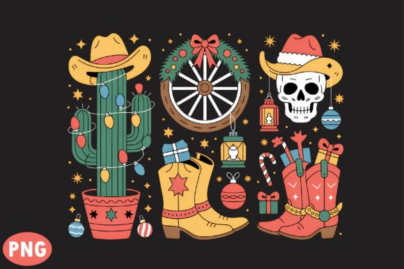 Download Festive Western Christmas PNG - Christmas Collection