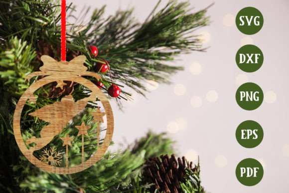 Download Christmas Tree Ornament SVG Laser Cut - Christmas Collection