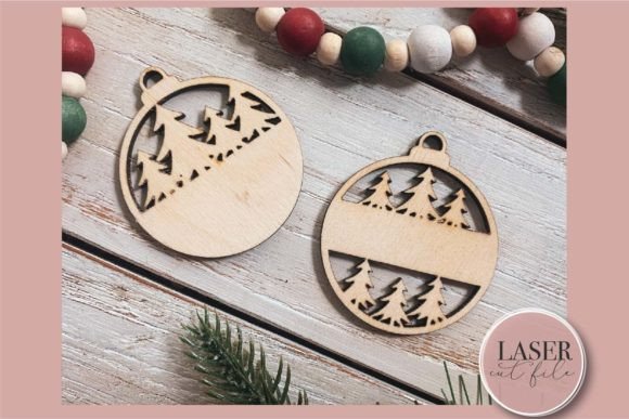 Download Christmas Tree Monogram Ornament Laser SVG File - Christmas Collection