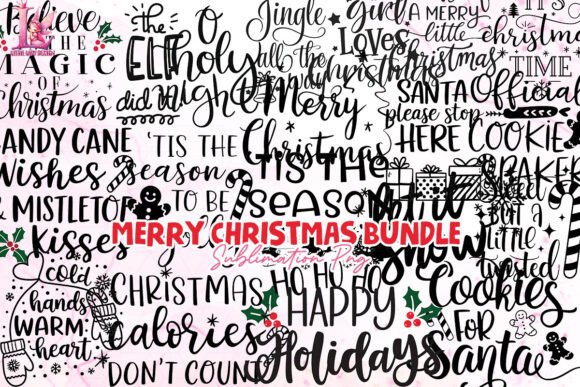 Download Merry Christmas Bundle Clipart PNG - Christmas Collection