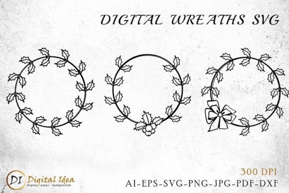 Download Christmas Monogram Wreath SVG - Christmas Collection