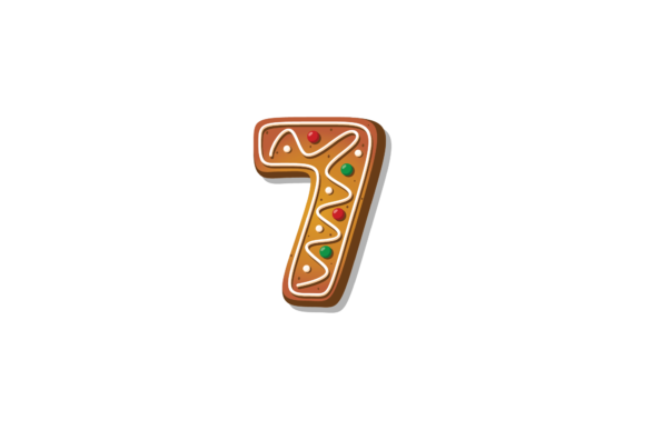 Download Alphabet Number 7 Christmas Cookies - Christmas Collection