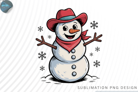 Download Cowboy Snowman Christmas Glitter PNG - Christmas Collection