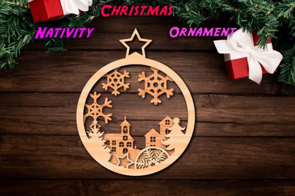 Download Christmas Nativity Ornament SVG - Christmas Collection