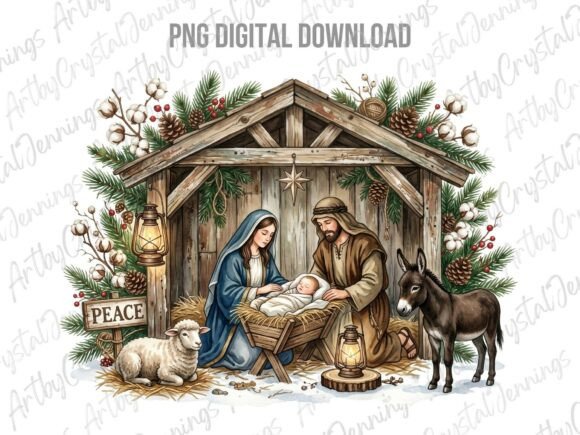 Download Nativity Scene Christmas Religious PNG - Christmas Collection