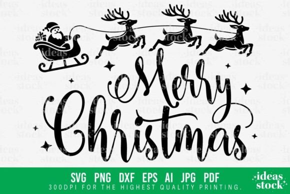 Download Santa Sleigh Svg. Christmas Svg. Cricut. - Christmas Collection