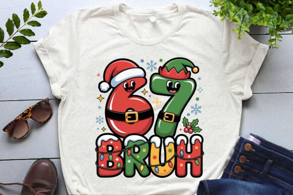 Download Six Seven 67 Funny Santa Bruh Christmas - Christmas Collection