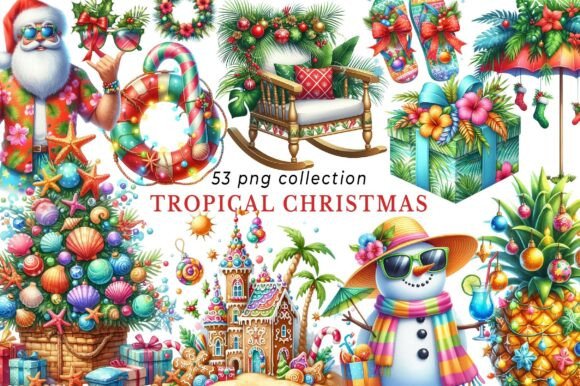 Download Tropical Christmas Clipart - Christmas Collection