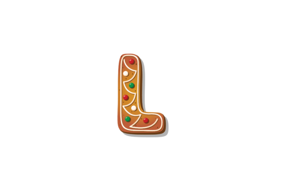 Download Alphabet Christmas Cookies Font "L" Svg - Christmas Collection