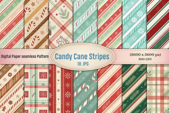 Download Candy Cane Stripes Christmas Bundle - Christmas Collection