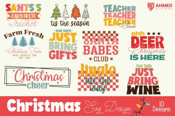 Download Retro Christmas SVG Bundle - Christmas Collection