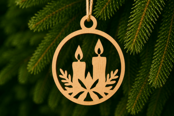 Download Christmas Ornament SVG, Laser Cut Design - Christmas Collection