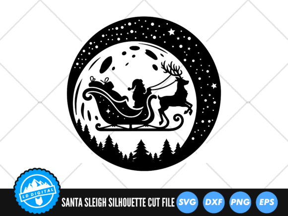 Download Santa Sleigh SVG | Christmas Cut File - Christmas Collection