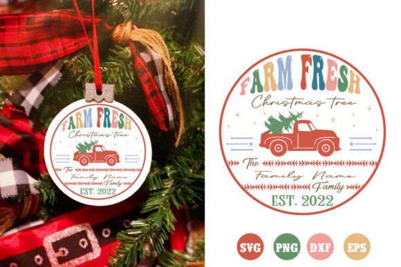 Download Retro Family Christmas Ornaments SVG - Christmas Collection