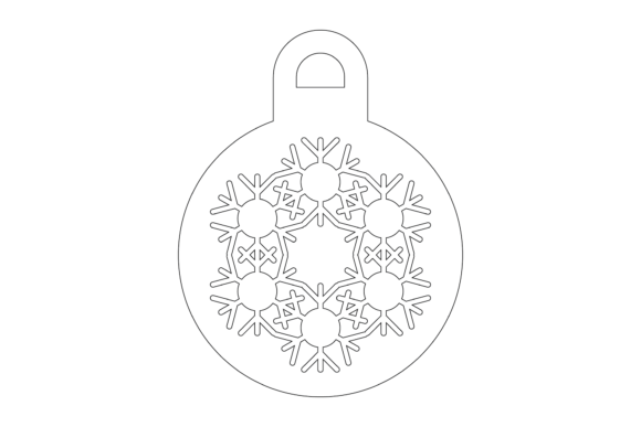 Download Christmas Outline Bulb Svg Illustration - Christmas Collection