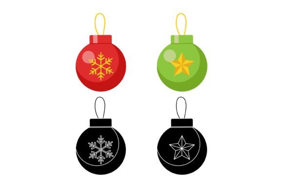 Download Christmas Tree Balls Solid Bundle - Christmas Collection