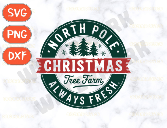 Download North Pole Christmas Tree Farm SVG - Christmas Collection