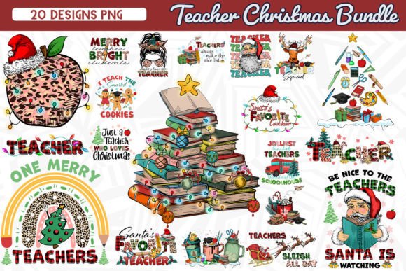 Download Teacher Christmas Sublimation Bundle - Christmas Collection