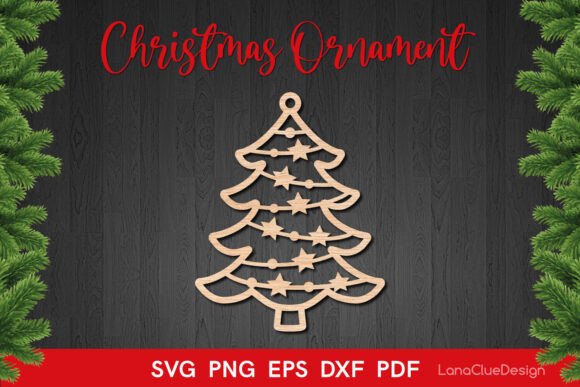 Download Fir Tree Christmas Ornament SVG - Christmas Collection