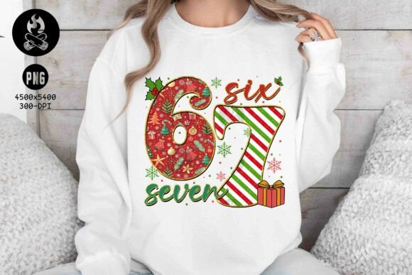 Download Christmas Number 6 7 PNG Design - Christmas Collection
