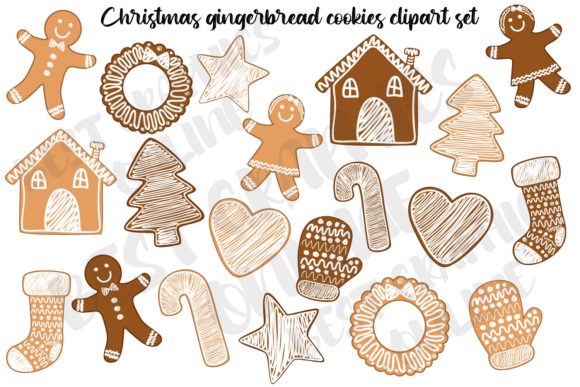 Download Holiday Christmas Cookies Clipart Set - Christmas Collection