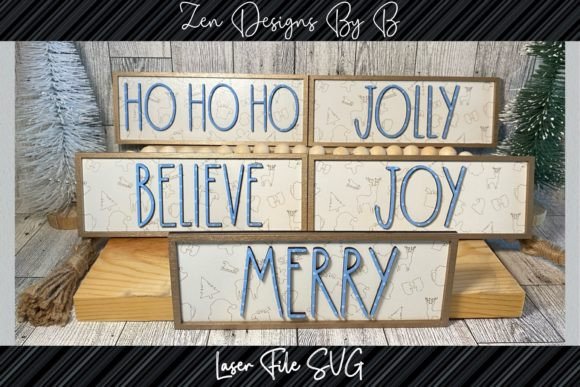 Download Christmas Sign Bundle Laser SVG - Christmas Collection