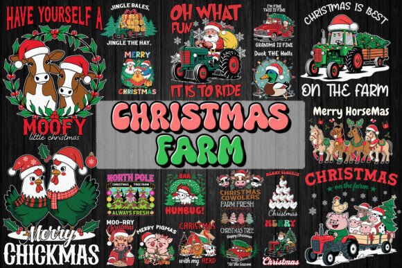 Download Christmas Farm SVG Bundle - Christmas Collection