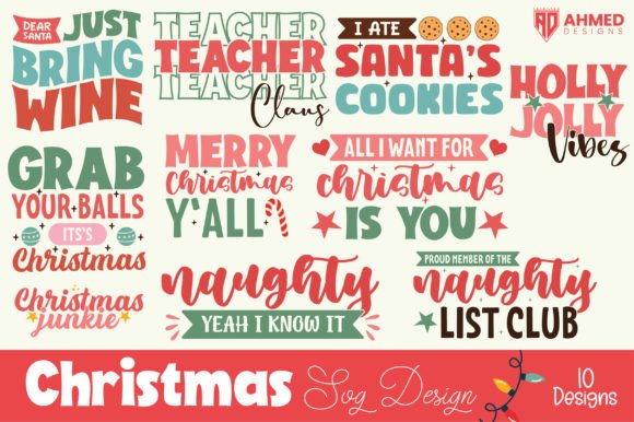 Download Retro Christmas SVG Bundle - Christmas Collection
