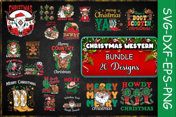 Download Christmas Western SVG Bundle - Christmas Collection