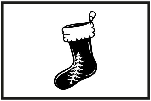 Download Christmas Stocking Silhouette Isolated - Christmas Collection