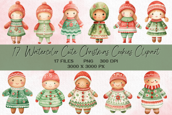 Download Cute Christmas Cookies Clipart - Christmas Collection