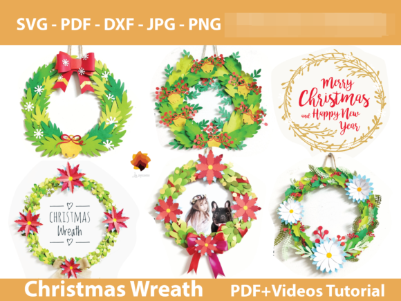 Download 06 Paper Christmas Wreath Templates - Christmas Collection