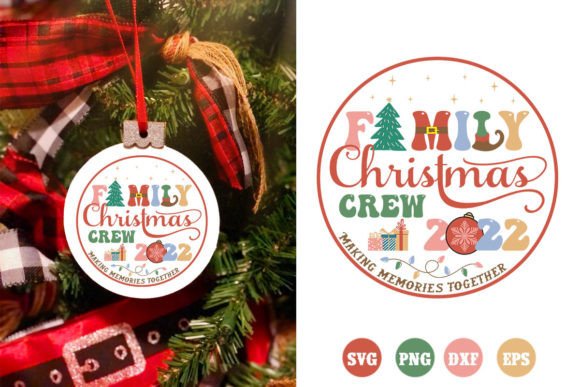 Download Family Christmas Ornaments SVG |Retro - Christmas Collection