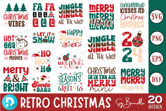 Download Retro Christmas SVG Bundle - Christmas Collection
