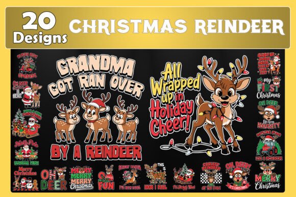 Download Christmas ReinDeer SVG Bundle - Christmas Collection