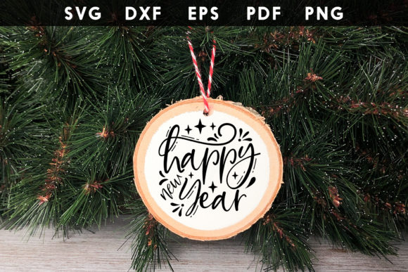 Download Happy New Year | Christmas Ornament SVG - Christmas Collection