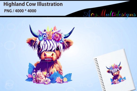 Download Highland Cow Illustration PNG - Highland cow illustration Collection