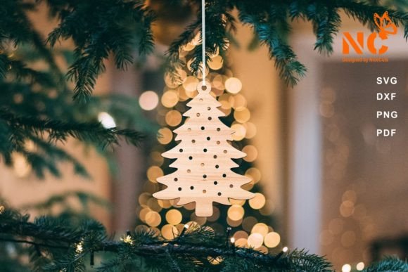 Download Glowforge Christmas Tree Ornament SVG - Christmas Collection