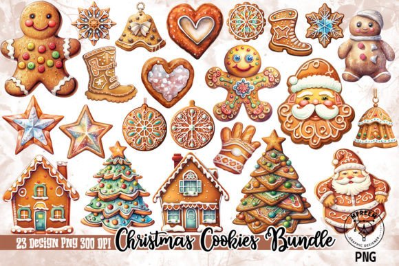 Download Christmas Cookies Bundle Clipart PNG - Christmas Collection