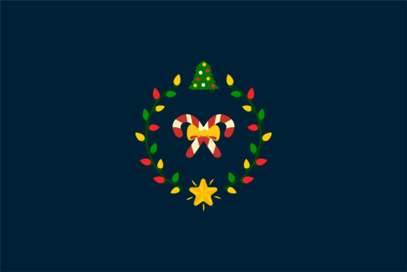 Download Christmas Badge Wreath Circle Decoration - Christmas Collection