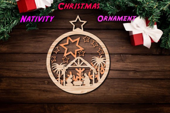Download Christmas Nativity Ornament SVG - Christmas Collection