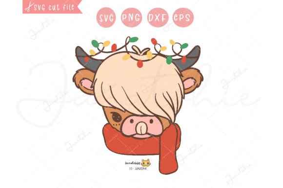 Download Baby Highland Cow First Christmas SVG - Christmas Collection