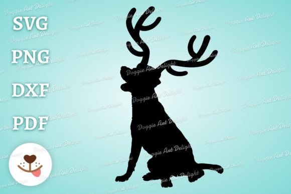 Download Christmas Labrador Dog Reindeer Antlers - Christmas Collection